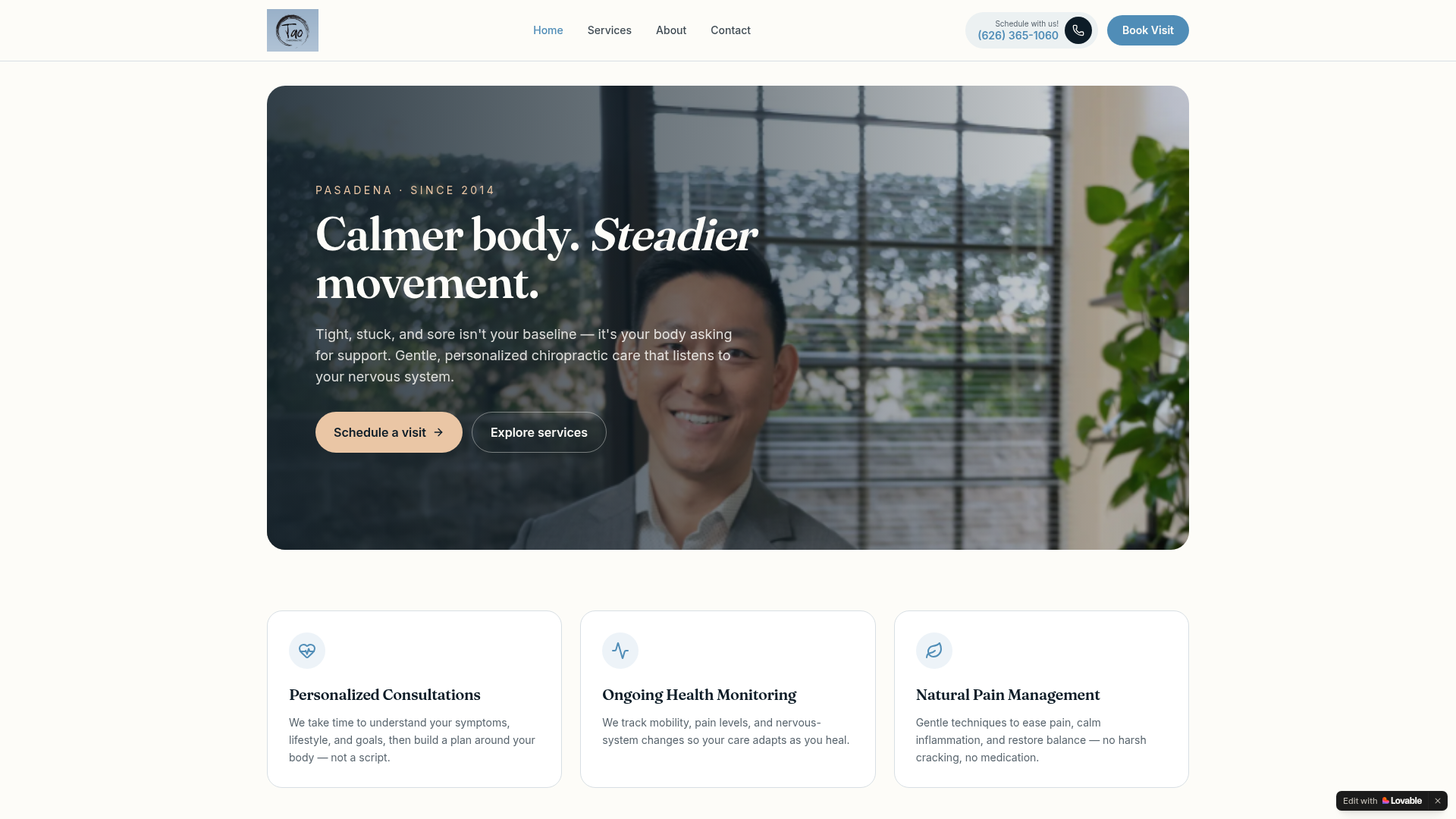 Tao Chiropractic — Pasadena chiropractor
